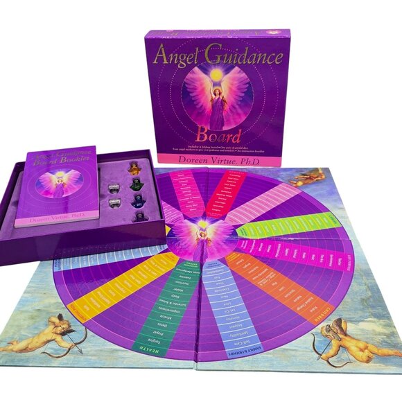 Angel Guidance Board Doreen Virtue 2004 Crystalline Dice Booklet Complete Set - Picture 1 of 15